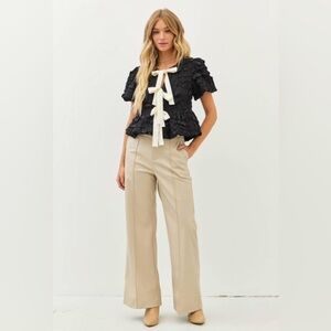 NWT- Nightcap Babydoll Bow Top, Size Medium